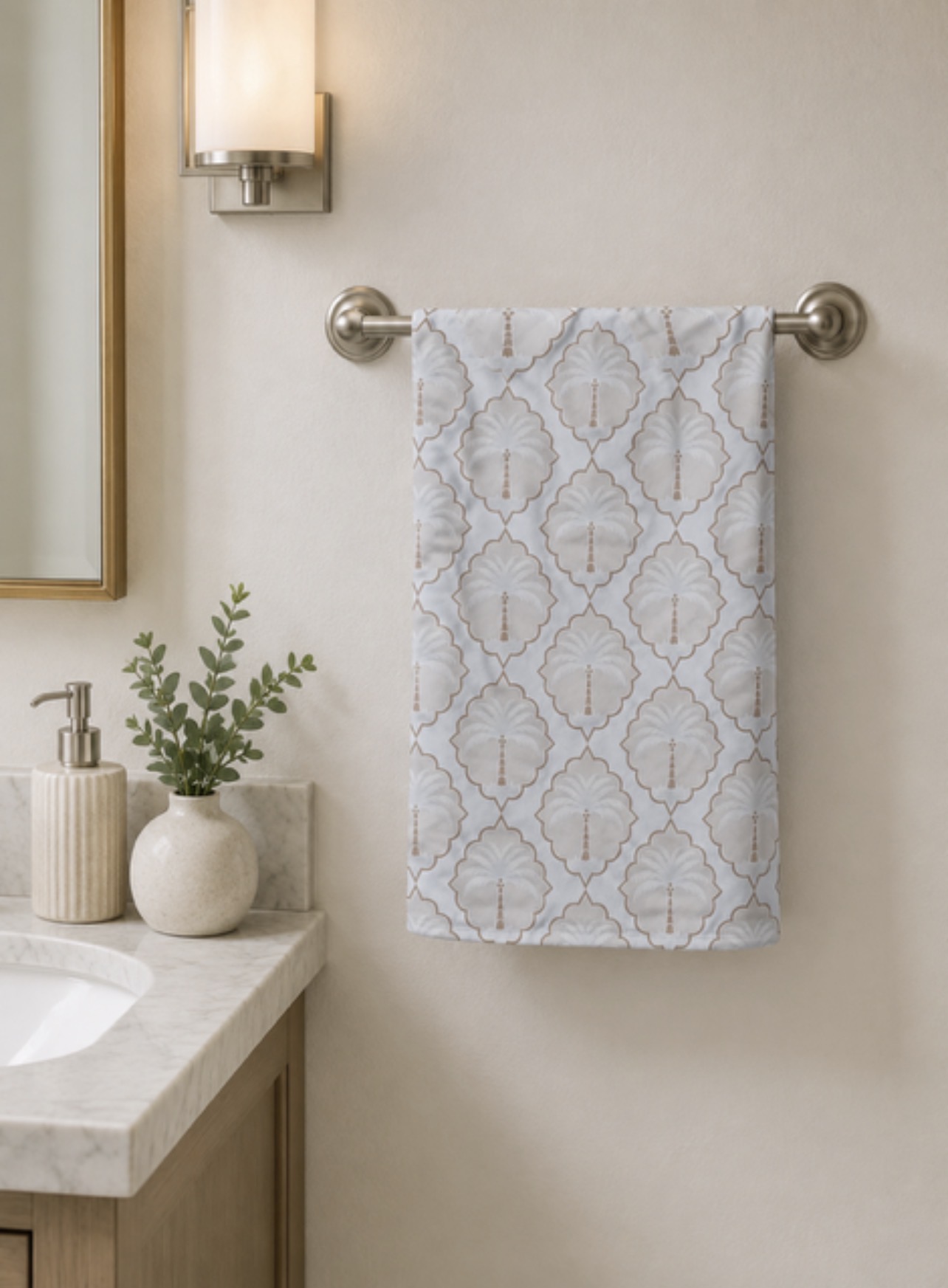 White palm Hand towel