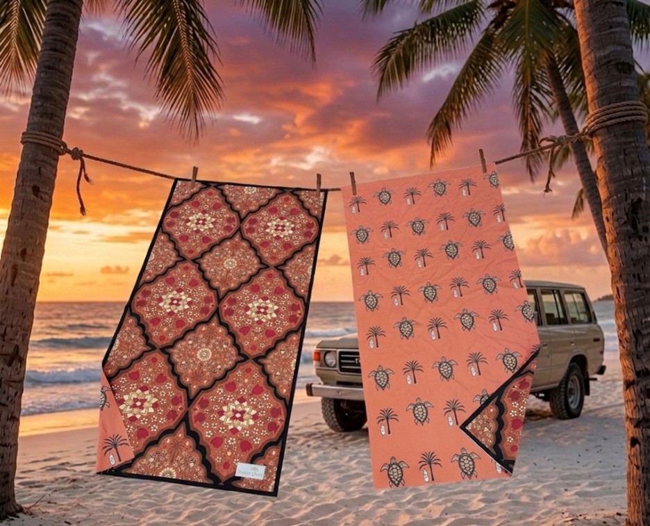 Orange turtle towel