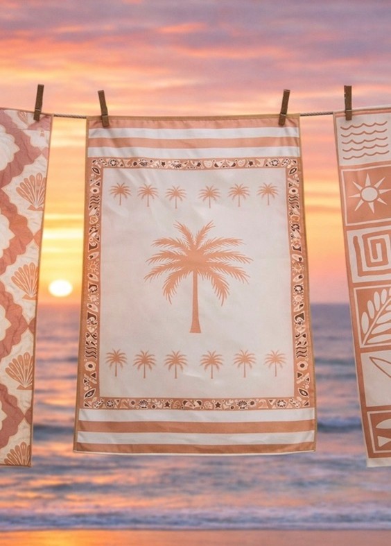 Sand Palm Hand Towel
