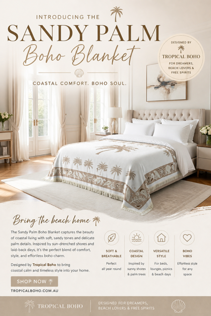 Sandy Palm blanket XL