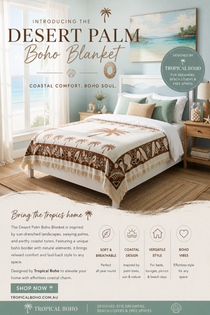 Desert Palm blanket XL