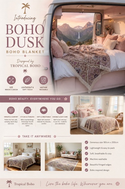 Boho Dusk Blanket XL